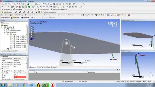 Ansys Tutorial - Rigid Body Dynamics Beam Engine смотреть онлайн