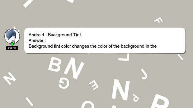 Android : Background Tint смотреть онлайн