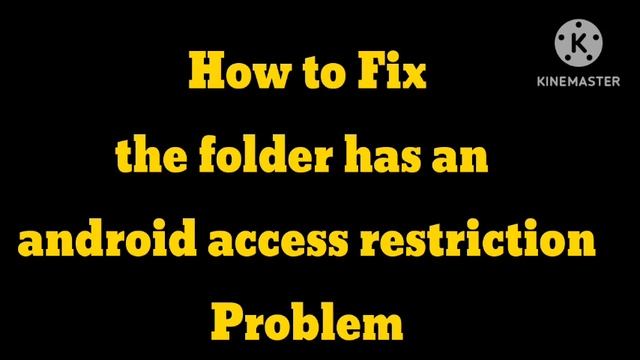 Fix the folder has an android access restriction problem | Folder Android Restriction ZArchiver смотреть онлайн
