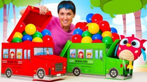 Шарики, фрукты и веселые прятки с Хоп Хопом! Ищем совенка вместе с Машей Капуки Кануки