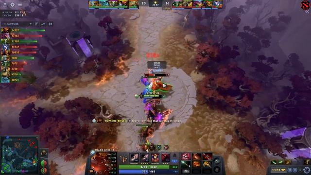 TOPSON Random Mid Chaos Knight with Octarine Core Build Dota 2 смотреть онлайн