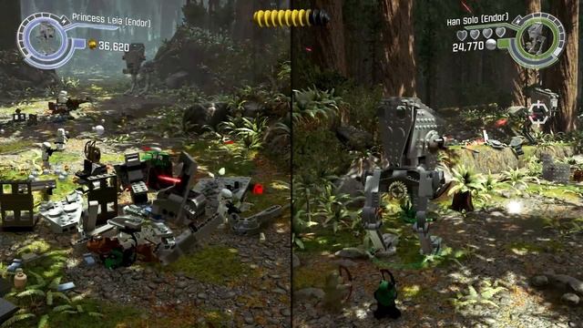 LEGO Star Wars: The Force Awakens Walkthrough Part 1 - Battle of Endor смотреть онлайн