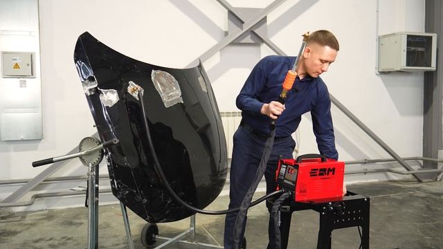 Споттер ЕВМ Dent Puller 3500 на тележке. Обзор, демонстрация, комментарии. смотреть онлайн