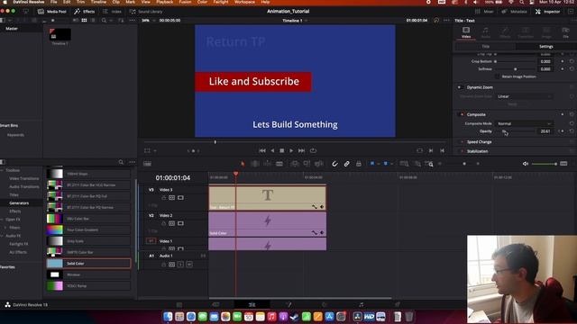 How to animate in DaVinci Resolve (A basic DaVinci Resolve tutorial) смотреть онлайн