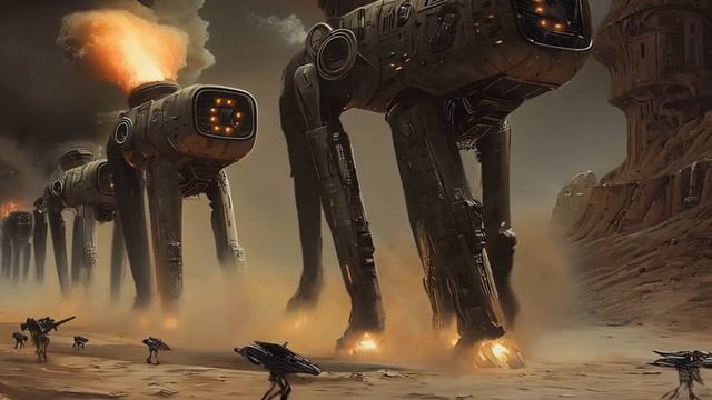 Endless War An AI's Vision of Sci-Fi Battlegrounds [Visual Showcase] смотреть онлайн