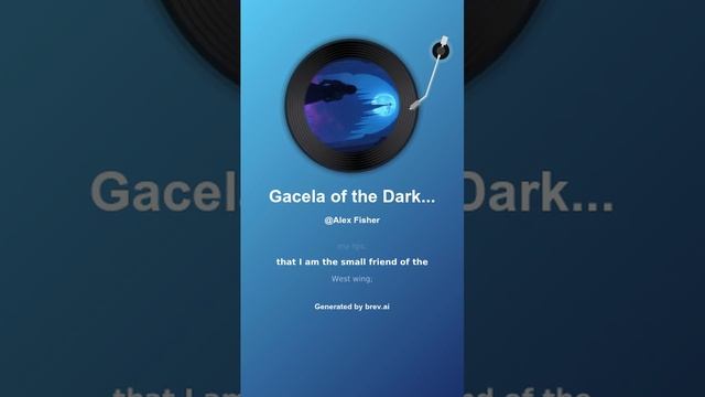 Gacela of the Dark Death смотреть онлайн