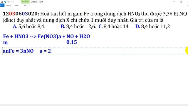 Hoà tan hết m gam Fe trong dung dịch HNO3 thu được 3,36 lít NO (đktc) duy nhất và dung dịch X chỉ смотреть онлайн