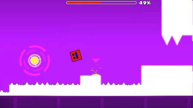 прохожу первую платформу в Geometry Dash вокруг света