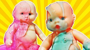 🧡 Катя и Макс Пупсики купаются в слайме Слайм вечеринка