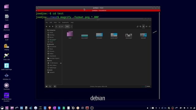 Convert Multiple BMP Images To PNG In Linux - ImageMagick смотреть онлайн