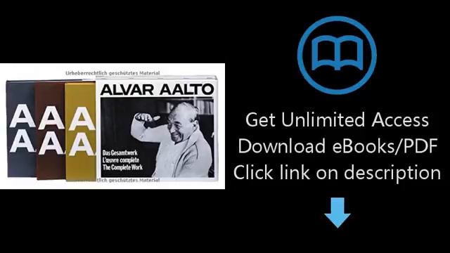 Download Alvar Aalto: Das Gesamtwerk / L'oeuvre compléte / The Complete Work (3 Volumes) PDF смотреть онлайн