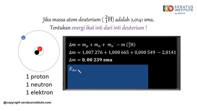 Fisika Inti - Soal 7 Energi Ikat Inti Deuterium
