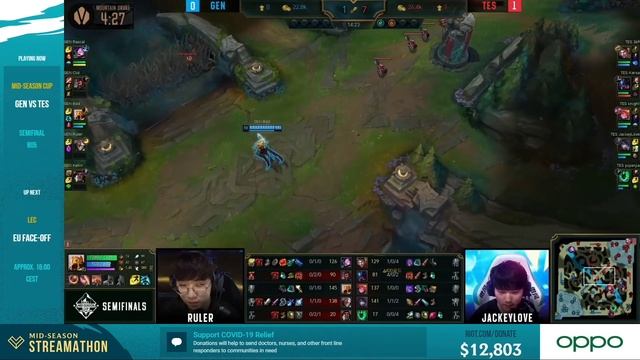 GEN vs. TES игра 2 1/2 Finals | Day 3 LoL Mid Season Cup | Кубок Азии 2020 | GEN vs TOP Esports смотреть онлайн