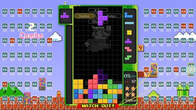 Tetris 99 - Super Mario Bros theme - 30 sec gameplay смотреть онлайн