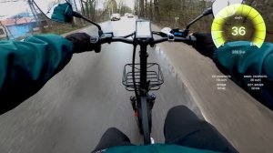 Складной электровелосипед с большими колёсами - идеальное решение для города и курьера - Minako F10