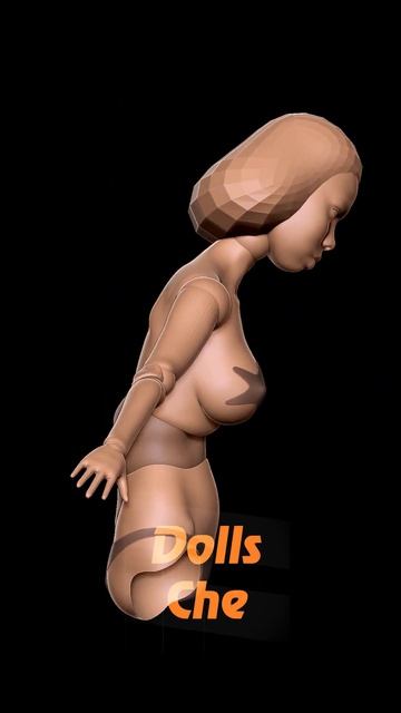 ZBrush. BJD Doll. БЖД кукла. #shorts смотреть онлайн