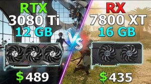 RX 7800 XT vs RTX 3080 Ti - Test in 10 Games / 1440p
