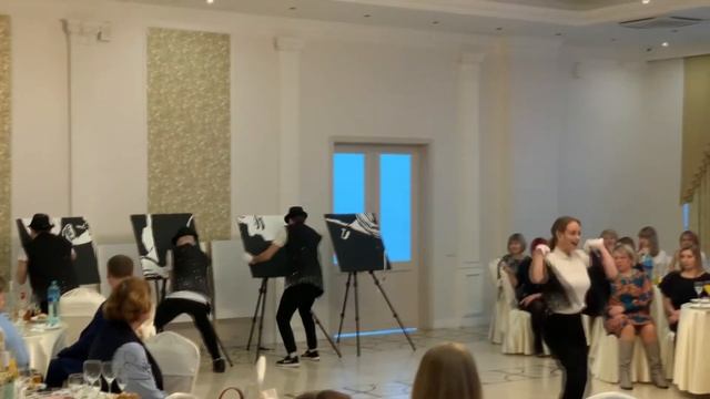 Танцующие Художники - составные картины