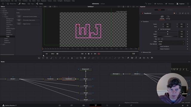 Block Letter Logo Animation Tutorial | Davinci Resolve | Fusion Effects