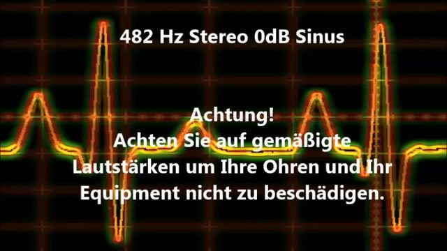 482 Hz Sinus Ton Test 0dB Stereo Piepton Wave Ton смотреть онлайн