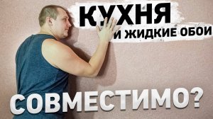 Первый раз клею жидкие обои, можно ли на кухню?