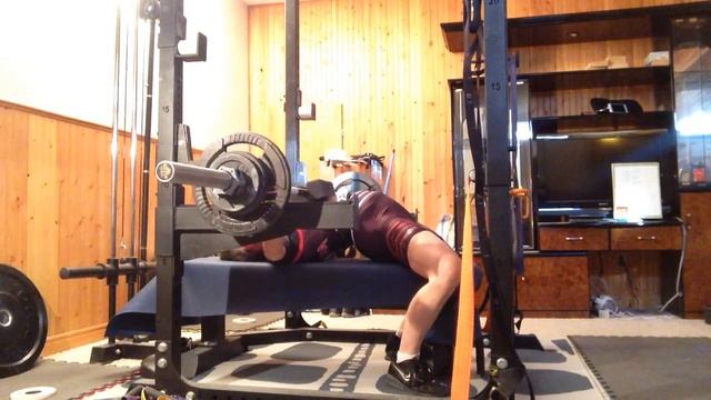 Day 3 Jan. 22, Shirt Bench, 1 board, 125#, 1 rep @7 DIF смотреть онлайн