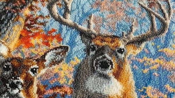 Набор для вышивания бисером «Олени»