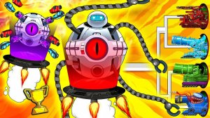 Мультики для детей. Мультфильмы для малышей про танки. РОБОТ-ТАНК против КОМАНДЫ МОНСТРОВ.