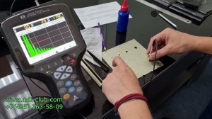 А1212 МАСТЕР обзор дефектоскопа - ультразвуковой контроль двухслойной структуры и поиск непроклеев