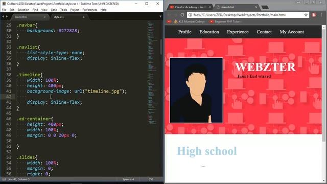 Parallax Scrolling with HTML/CSS смотреть онлайн