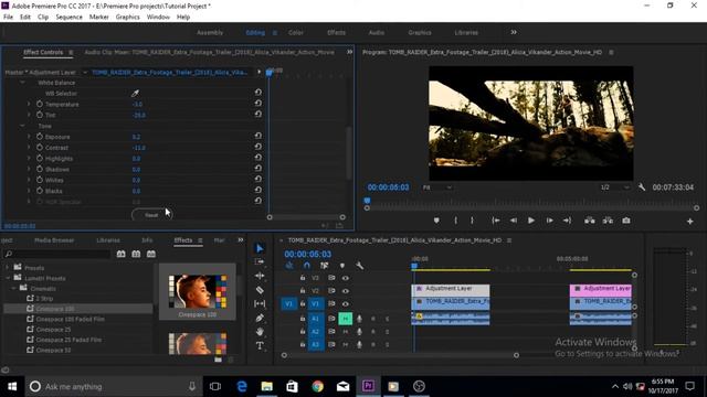 Adobe Premiere Pro CC - 58 - How to Use Lumetri Color Presets смотреть онлайн