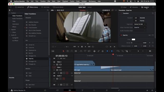 Transiciones en DaVinci Resolve 16 смотреть онлайн