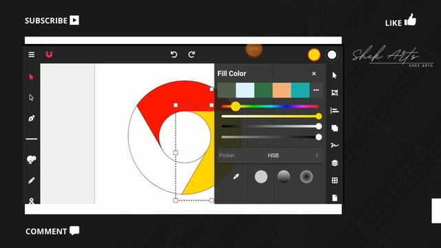 How I Designed the Google Chrome Logo in Mobile : 5 Minutes Tutorial смотреть онлайн