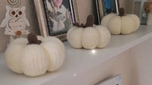 Вязаные тыквы.