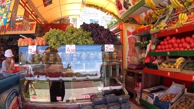 Фрукты в Черногории. Цены в Евро. смотреть онлайн
