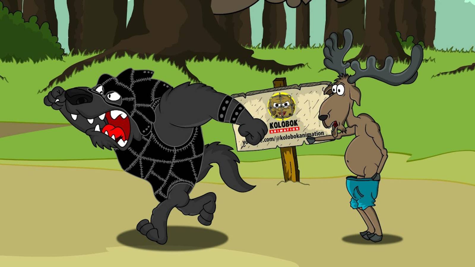 Анекдот про зверей. Как у Лося Гон начался. Мультанекдот смотреть онлайн