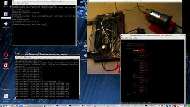RI BASIC #4 : fischertechnik, RoboInterface, Linux, BASIC, power motor, sonar, speed, distance, mor смотреть онлайн