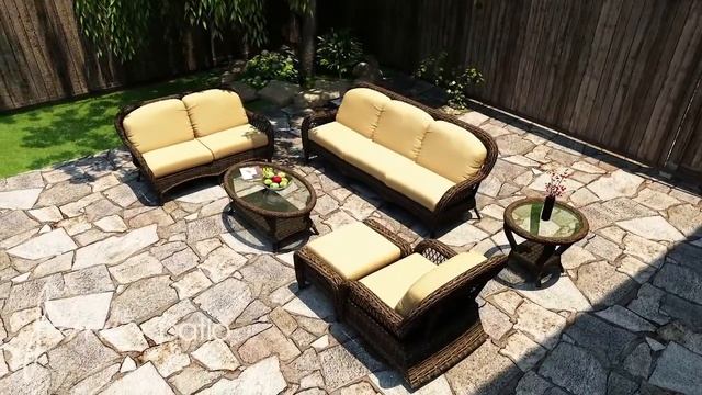 6 Piece Leona Sofa Set by Forever Patio смотреть онлайн