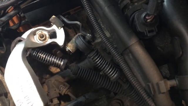 Работа короткополого маятника на SEAT TOLEDO 1M