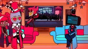 (Hazbin Hotel)/"VVV" reaction to the song "Stayed gone"./[Gacha club.]