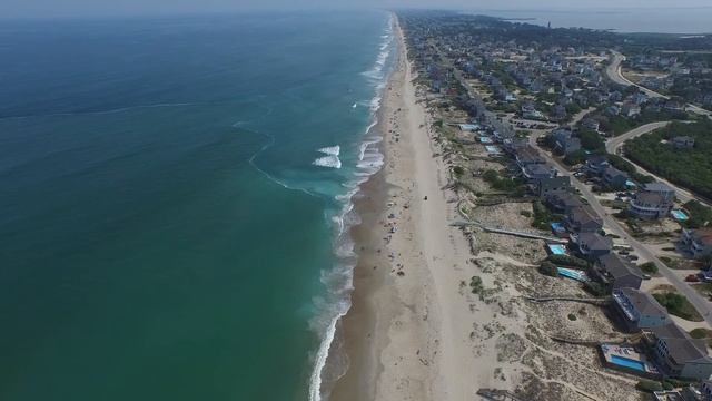 UHD/4k - Outer Banks (OBX) 2015 Corolla Beach at 4x4 entrance high altitude - DJI Phantom 3 Pro смотреть онлайн