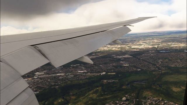 Epic Landing: Emirates Airlines B777-300ER Touches Down at Manchester Airport | EGCC смотреть онлайн