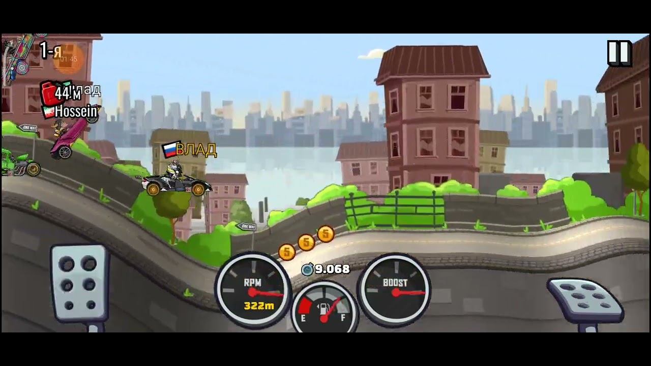 Hill Climb Racing 2 - Весенний город. Суперкар
