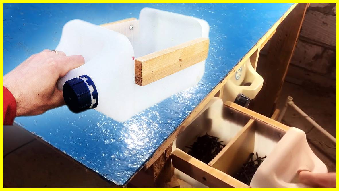 Идея для любой мастерской: выдвижные ящики из канистры смотреть онлайн