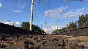 СКОРОСТНЫЕ ПОЕЗДА железная дорога Москва Казань Железнодорожный переезд нового поколения под поездо