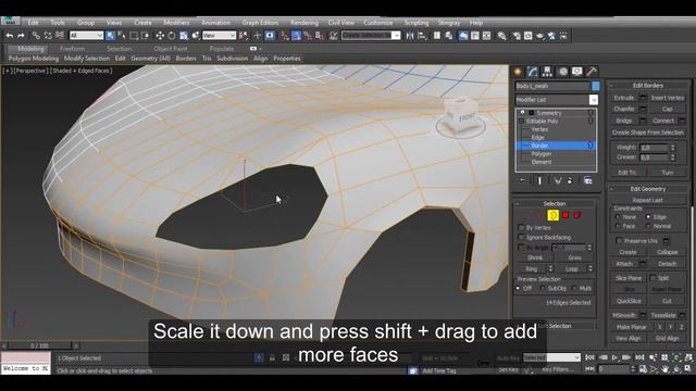 Car design basic tutorial using Speedform and 3ds Max part 3 смотреть онлайн