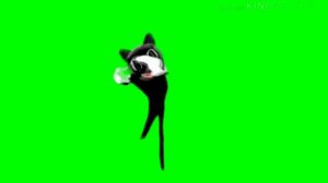 Cartoon cat с зелёный экраном / Cartoon cat with green screen