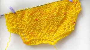 Косынка зубчиками. Описание Первая часть