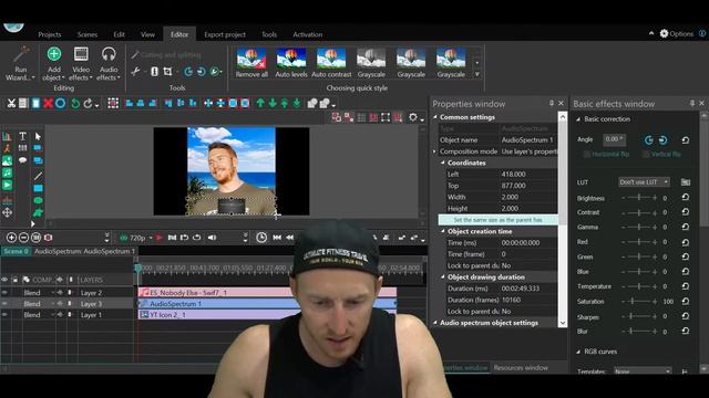 How To Input An Audio Spectrum Using VSDC Video Editor Free смотреть онлайн