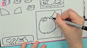 (Tutorial ) 5 Pusheen Game Book #quietbook #paperdiy #gacha #asmr #squishy